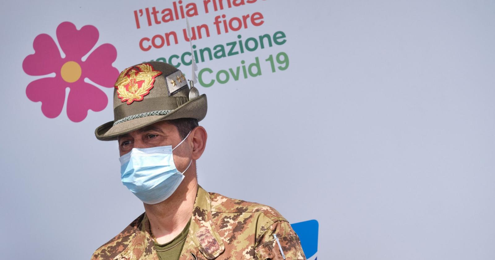 il generale Paolo Figliuolo, commissario per l'emergenza Covid