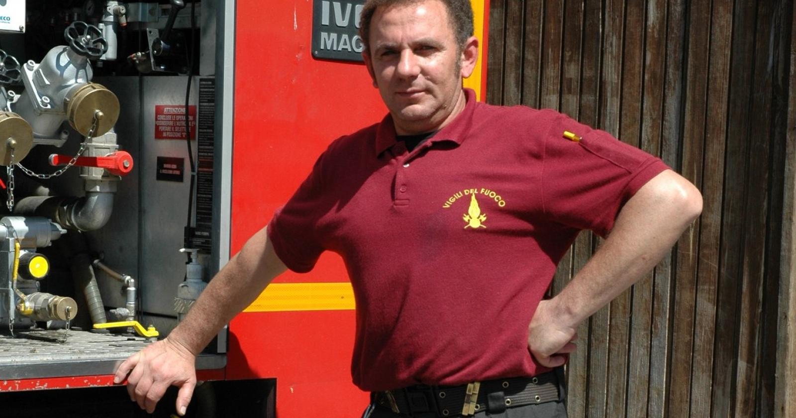 Addio Claudio, pompiere dal cuore enorme