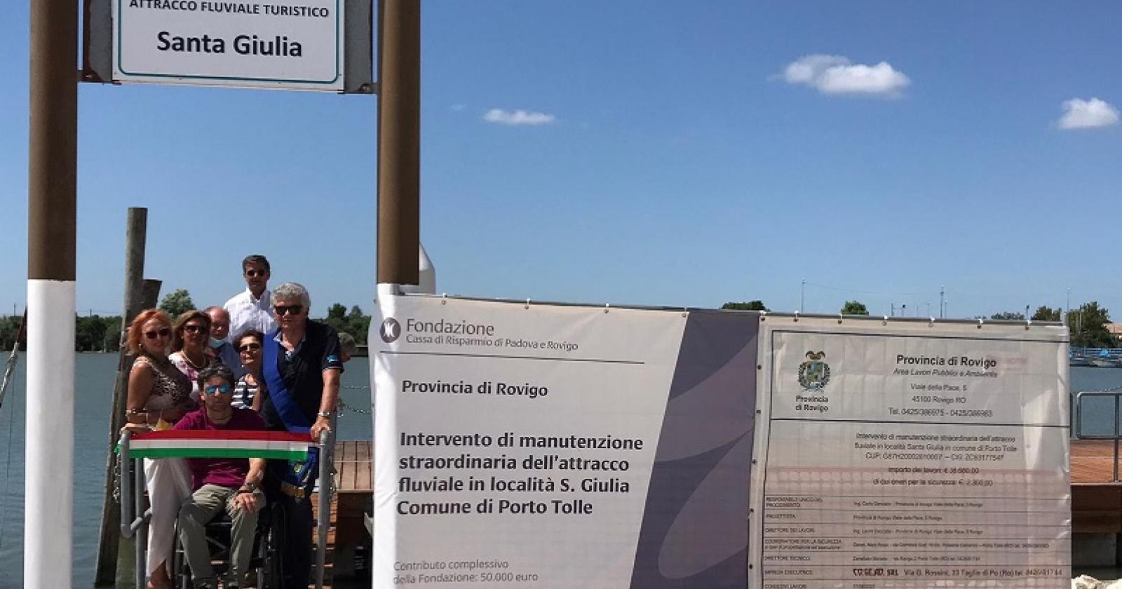 Rimesso a nuovo l'attracco di Santa Giulia