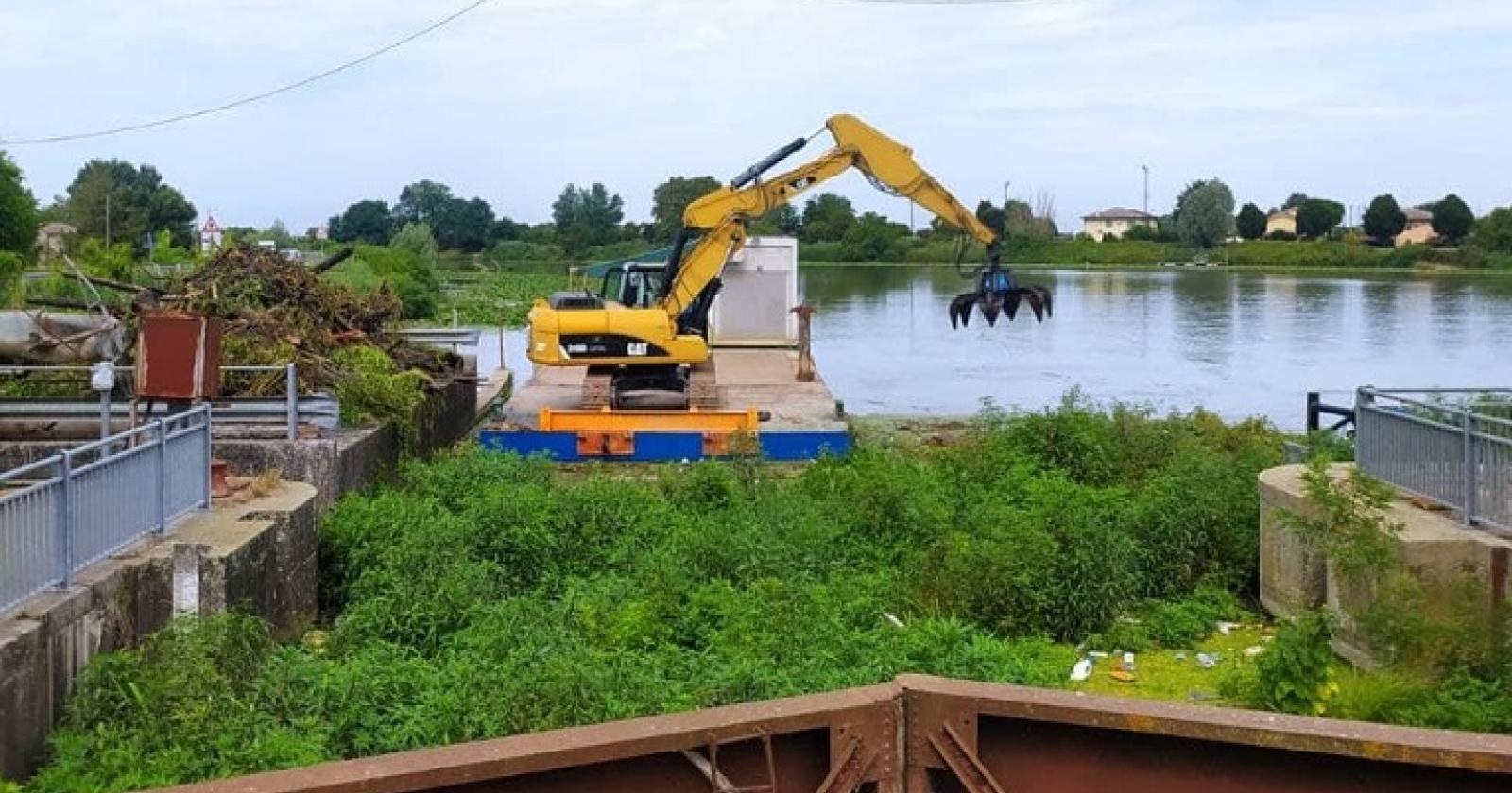 Baricetta, finalmente ripulita la conca
