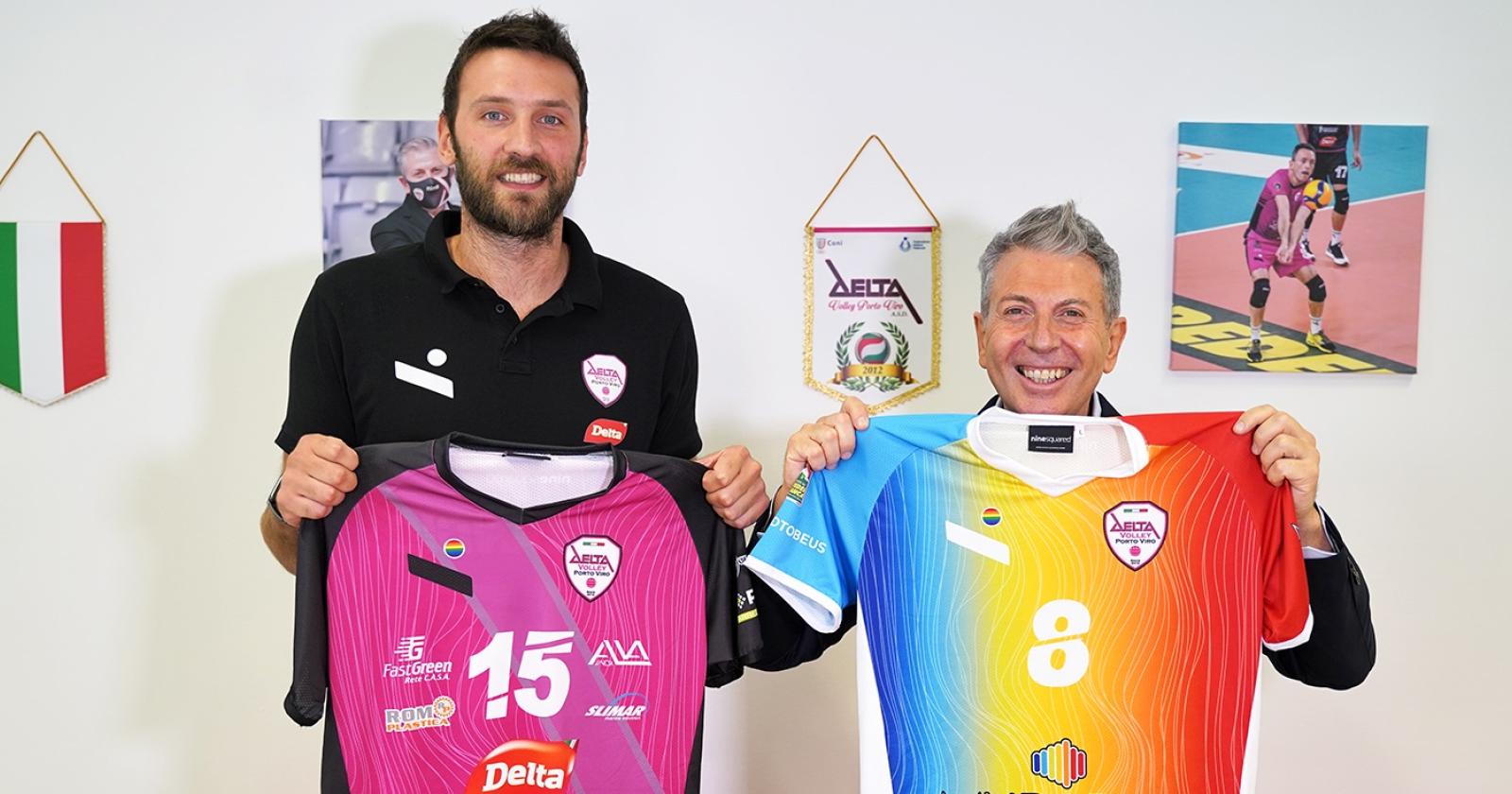 I giganti del Delta si tingono di arcobaleno: le nuove maglie ispirate ai colori della comunità Lgbt