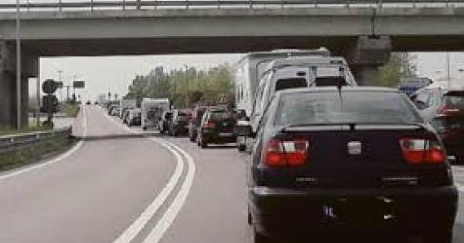 traffico. romea, incidente