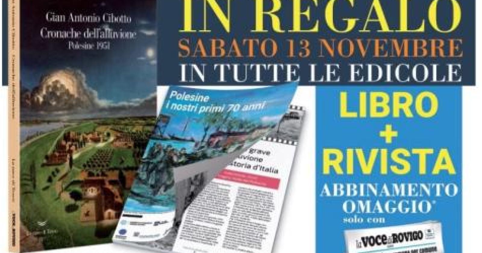 Alluvione 70 anni dopo: sabato libro e rivista in omaggio