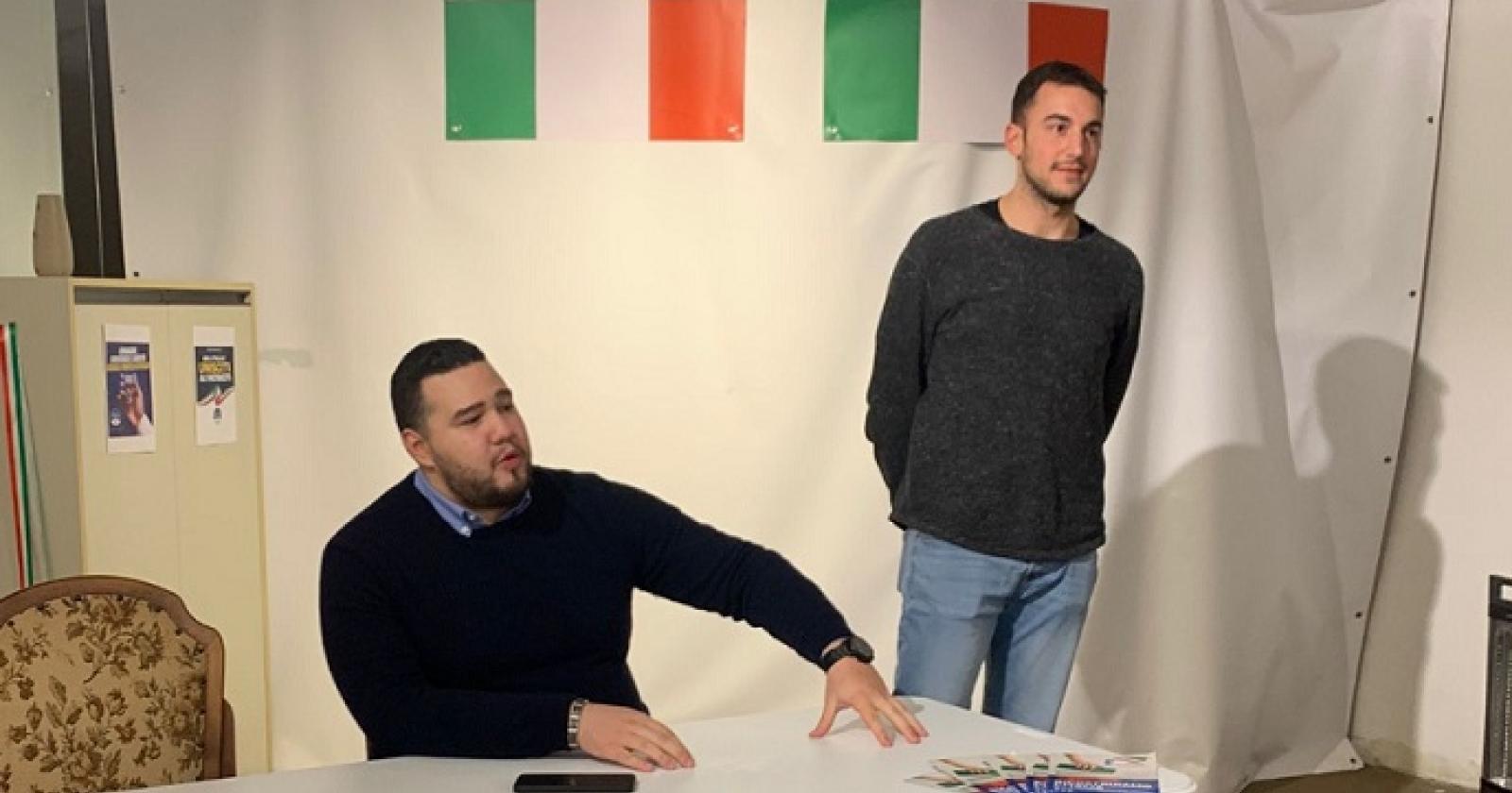 Gioventù nazionale sbarca in paese
