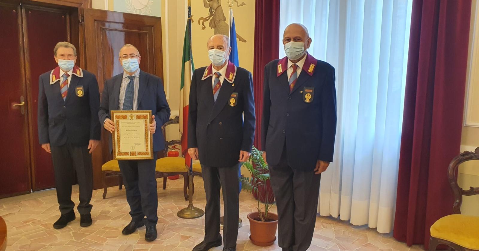 Il prefetto Di Nuzzo riceve l'Anps