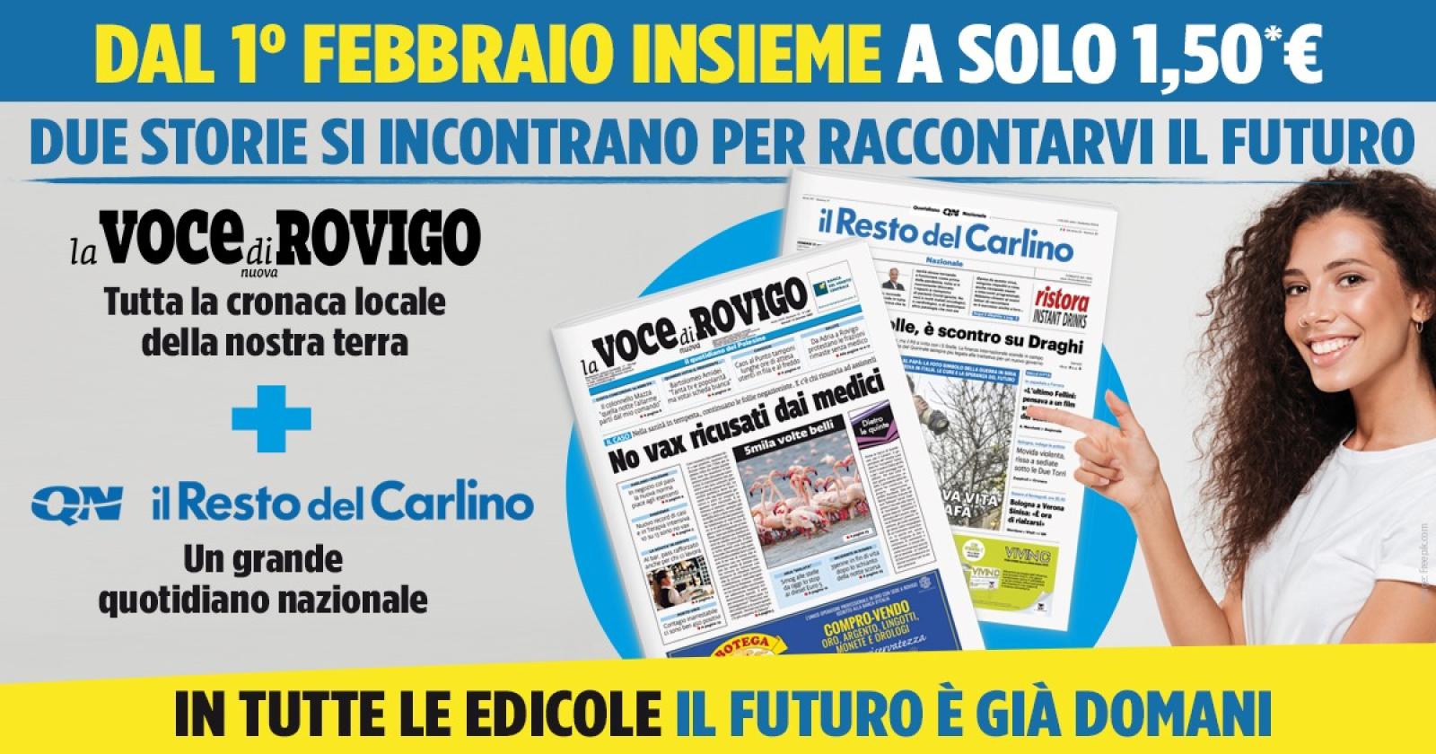 Da questa mattina per voi l’informazione raddoppia