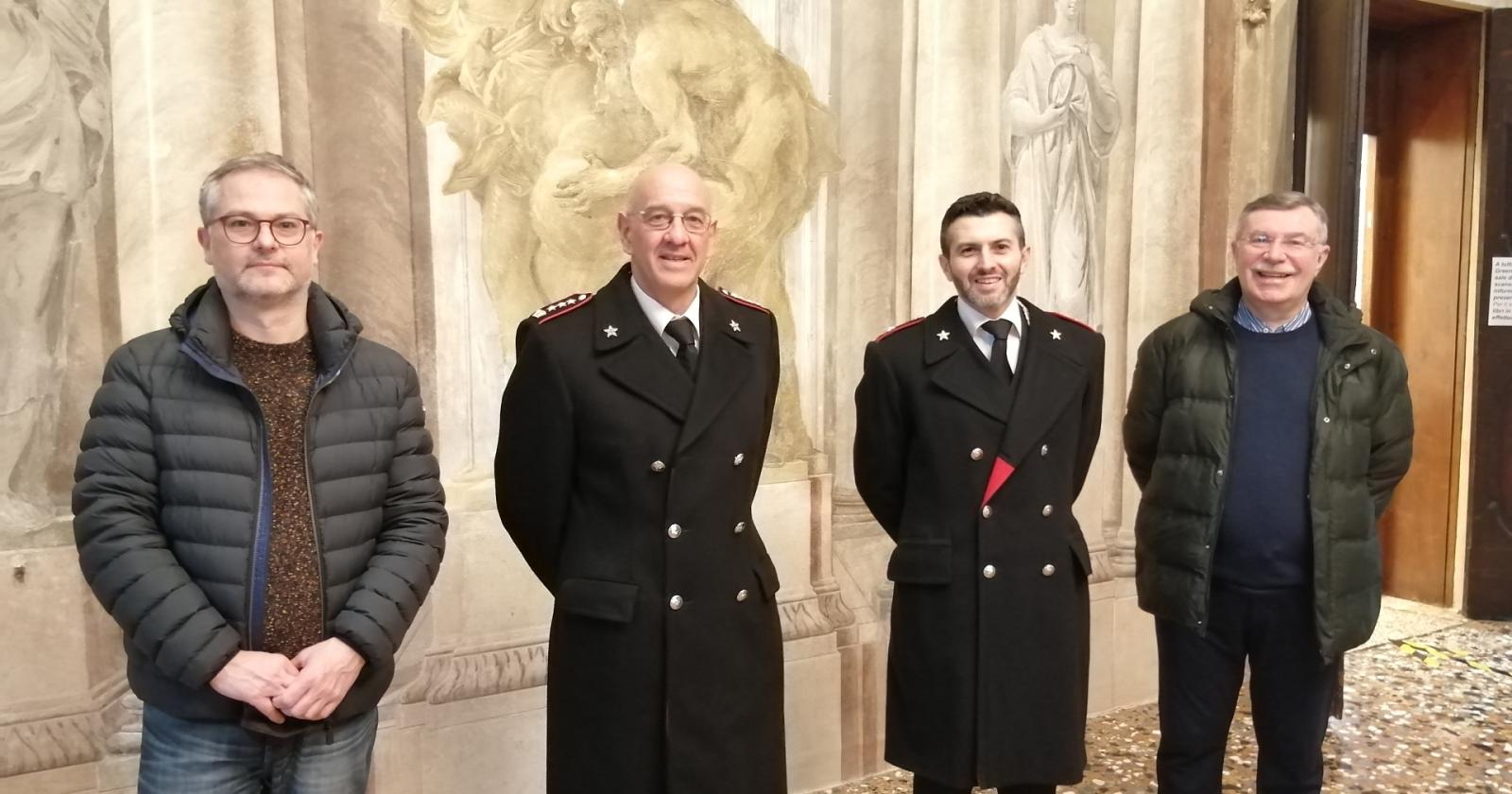 I vertici dell'Arma in visita al Cur