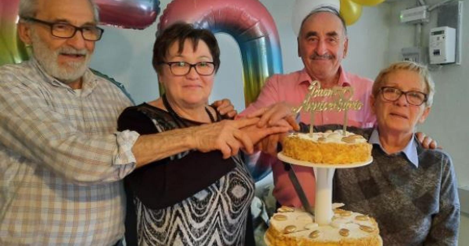 I fratelli Loris e Franco hanno sposato Marisa e Rosa lo stesso giorno