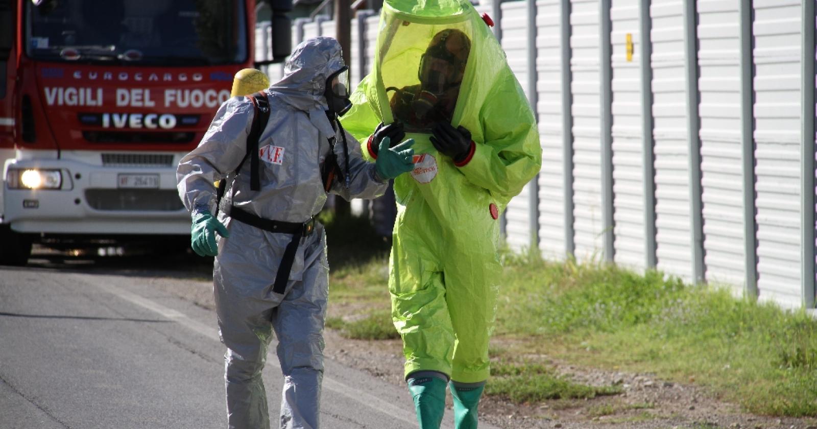 Fuga di gas, arriva il nucleo Nbcr dei vigili del fuoco