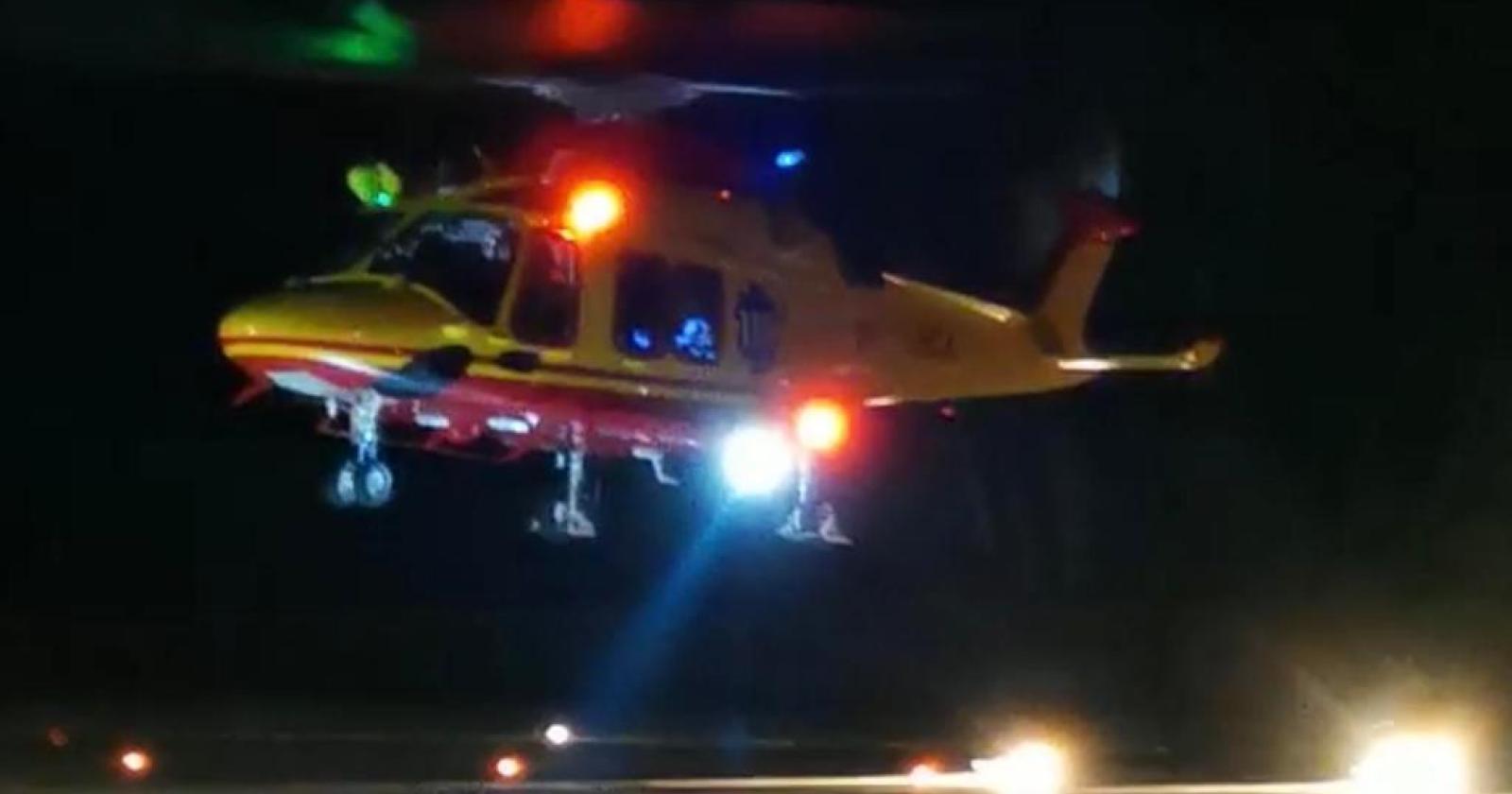 Ustionato grave, con l'elisoccorso fino a Verona