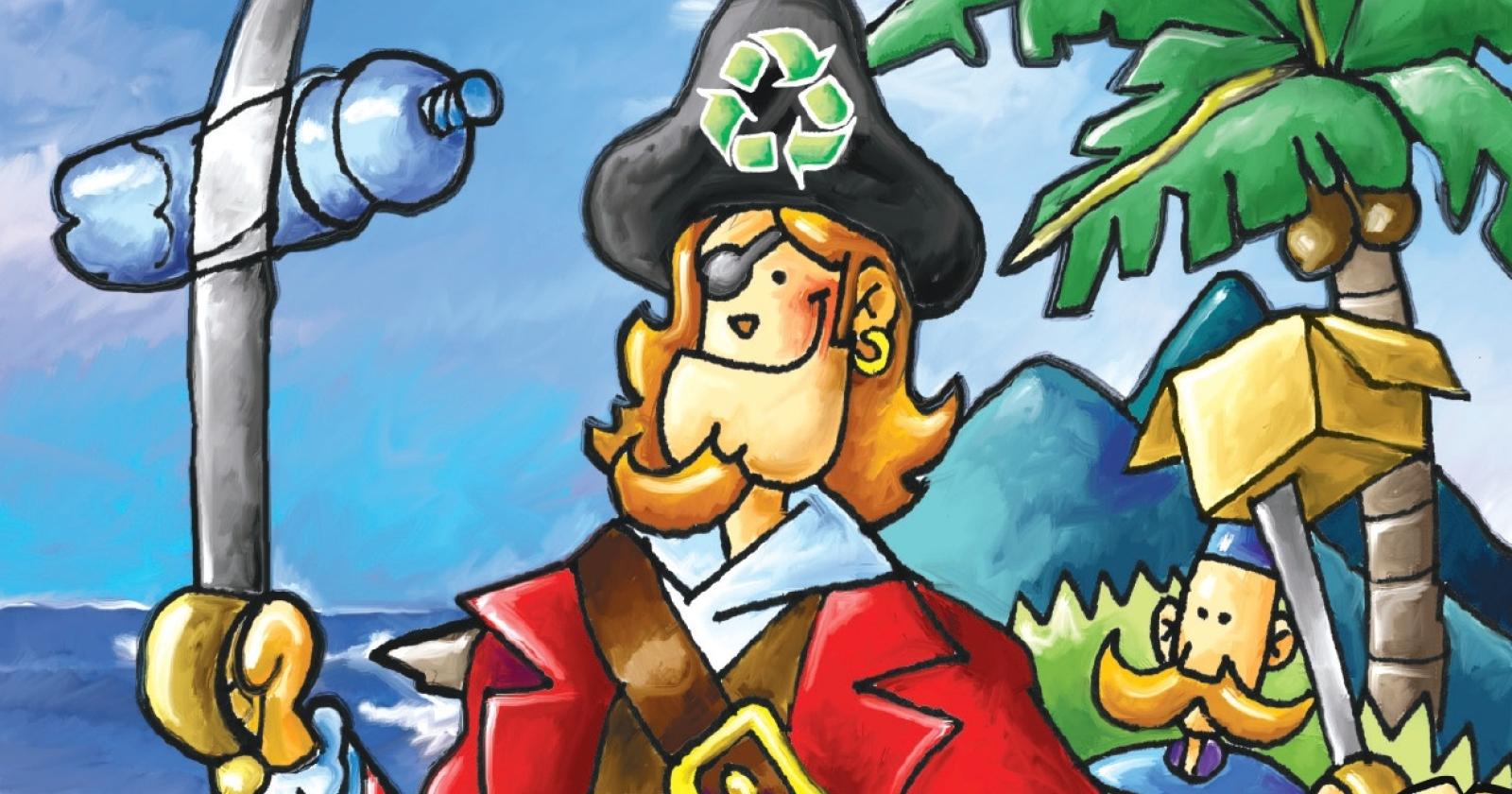 Capitan Eco entra in classe e insegna a differenziare