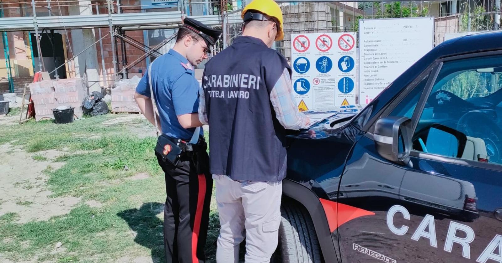 Controlli nei cantieri edili, 150mila euro di sanzioni