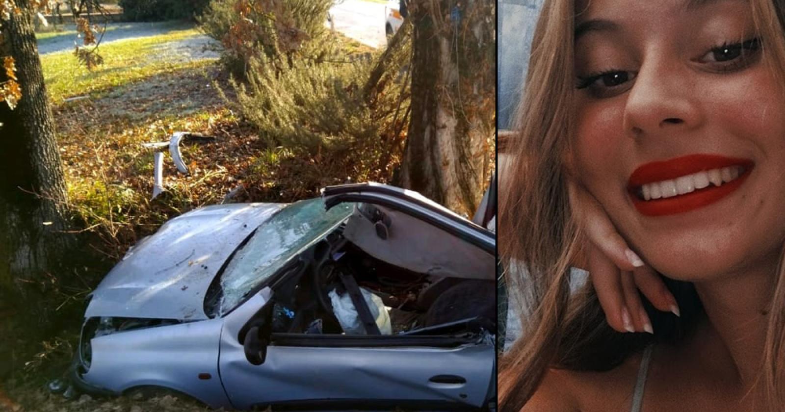 Auto contro il platano: muore una 18enne, l'amica gravissima