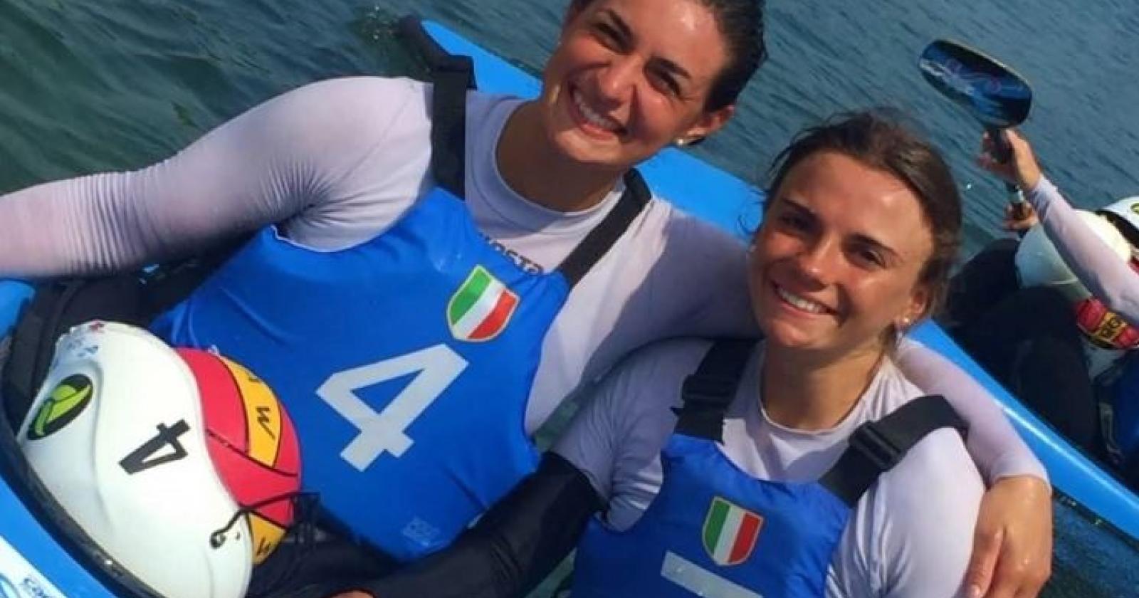 Due ragazze polesane vestono d'azzurro e volano negli Usa