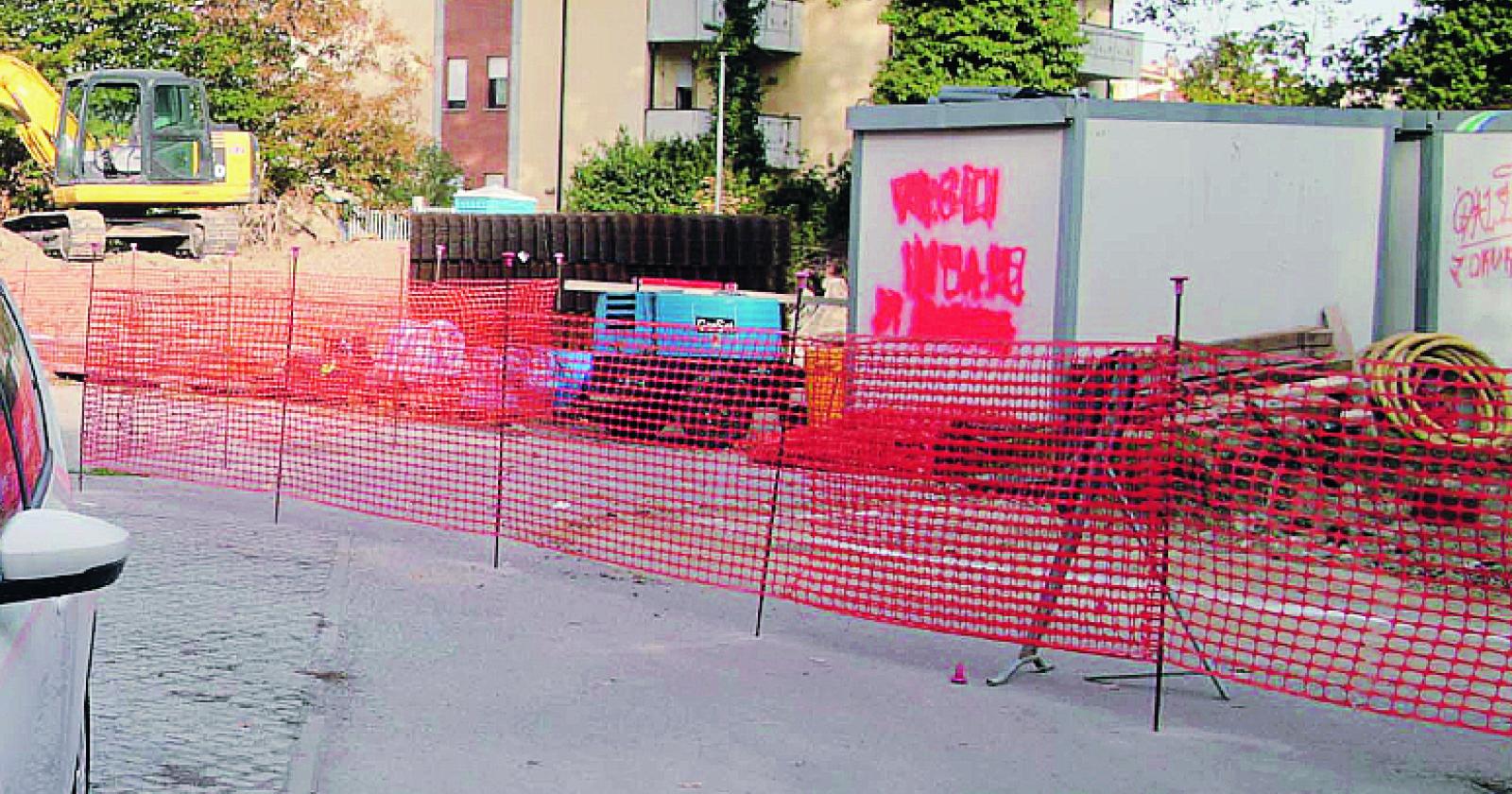Cantieri in piazza Ungheria