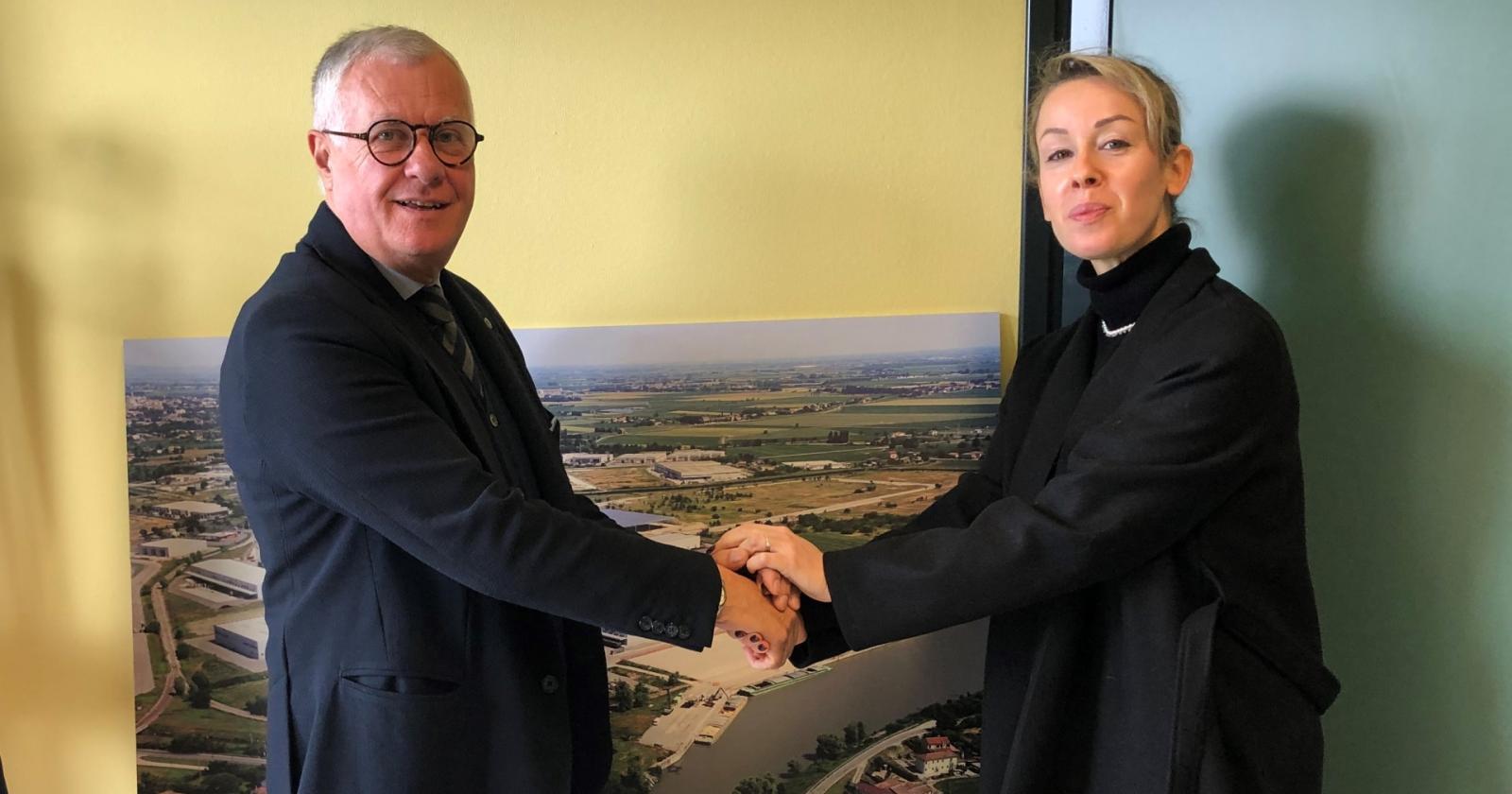Navigazione commerciale, Cestari in visita all'Interporto di Rovigo 