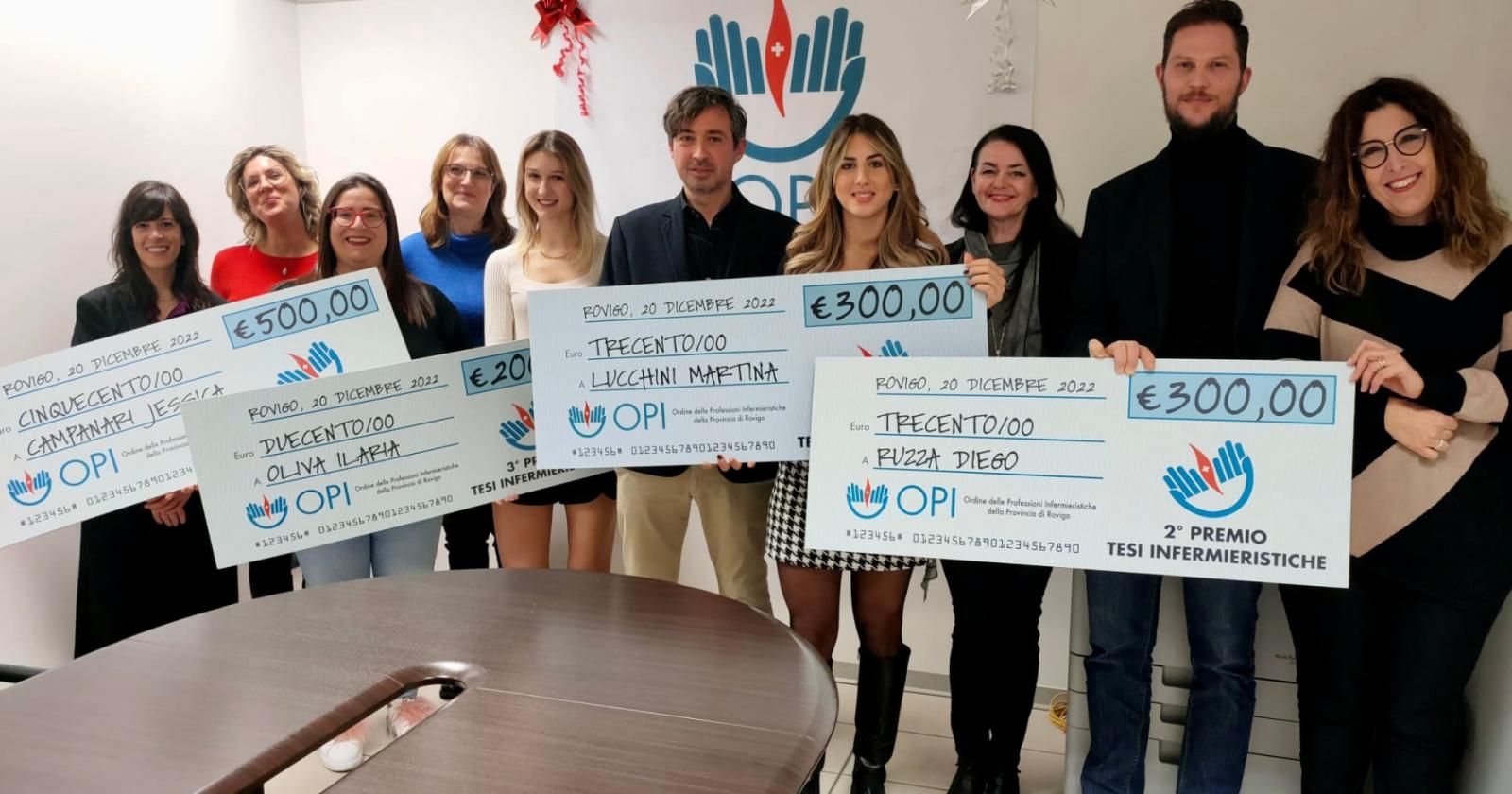 I nuovi professionisti dell'infermieristica premiati dall'Opi