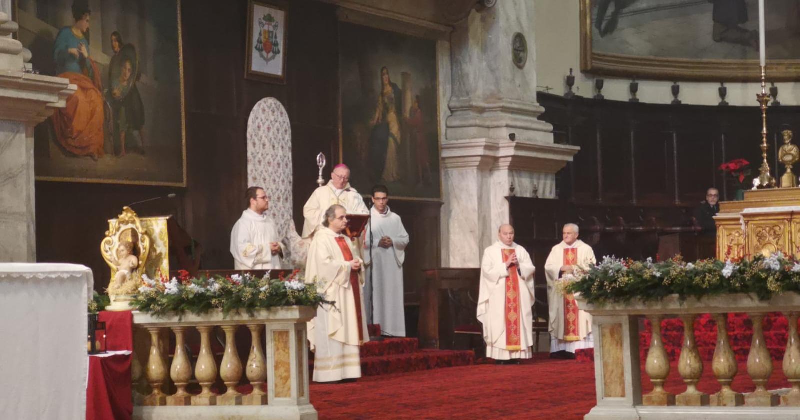 La messa del vescovo in cattedrale