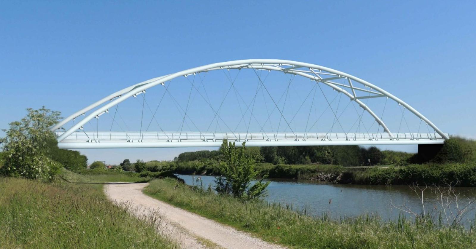 Un ponte avveniristico per collegare Loreo e Rosolina