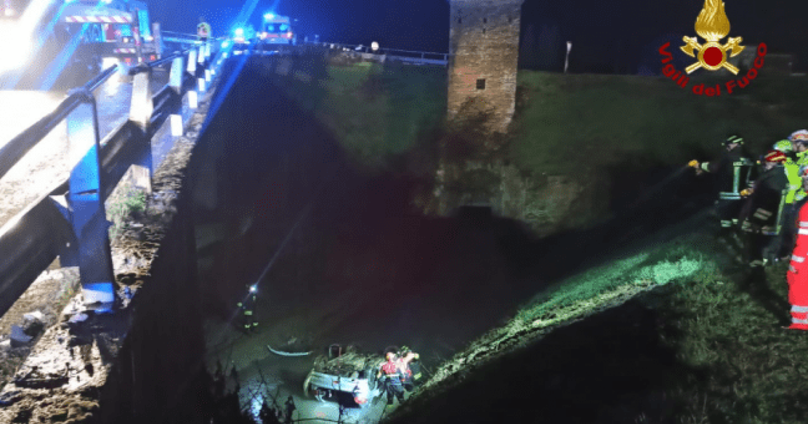 Auto nel canale, uccisi tre ragazzi