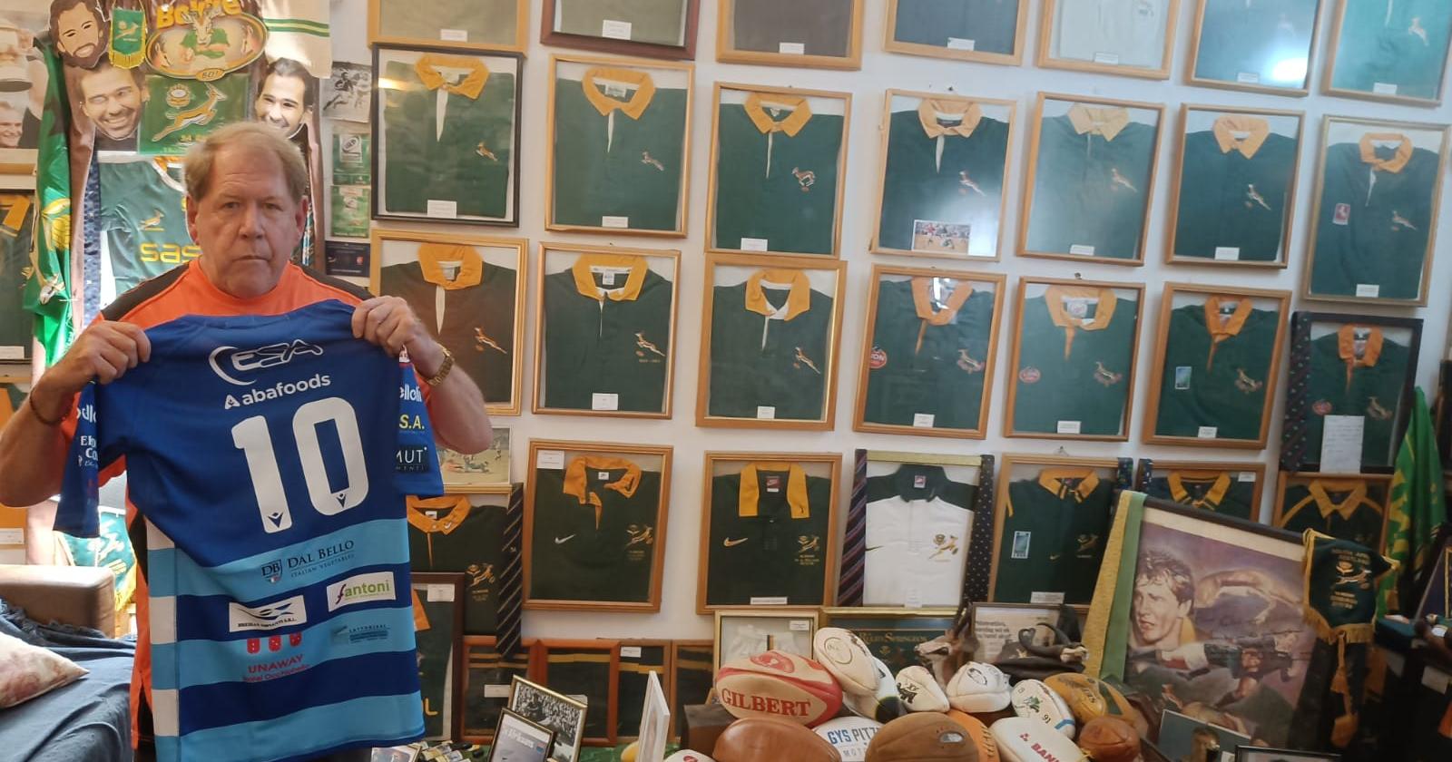 La maglia del Borsari Rugby Badia esposta in Sudafrica