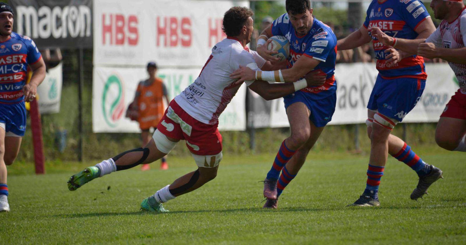 I Bersaglieri scivolano a Colorno: 19-14