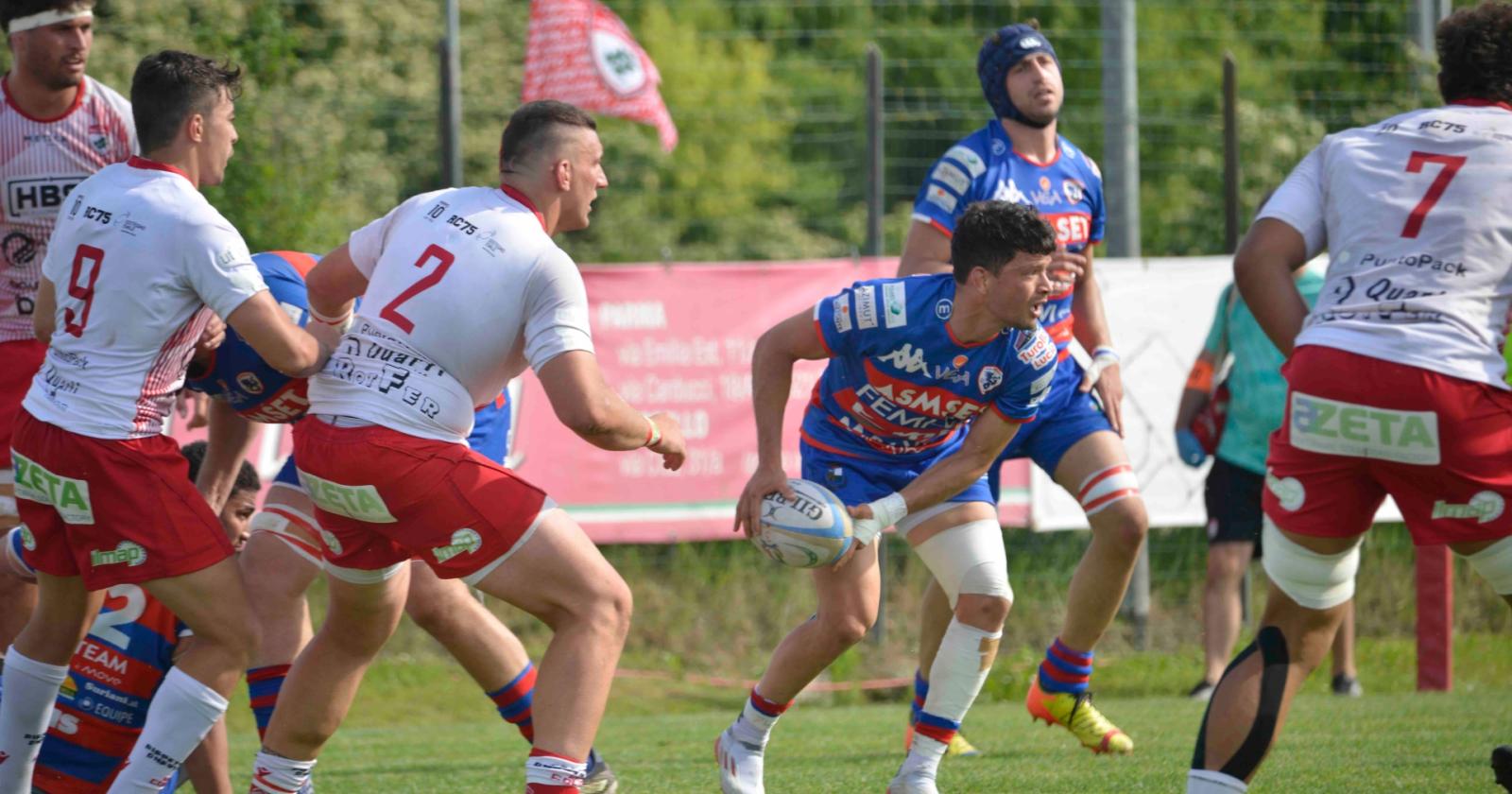 I Bersaglieri scivolano a Colorno: 19-14