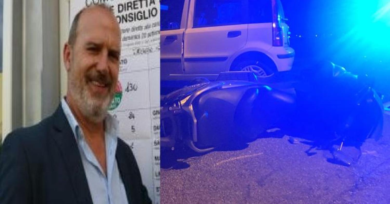 Incidente in scooter, il sindaco ricoverato in ospedale
