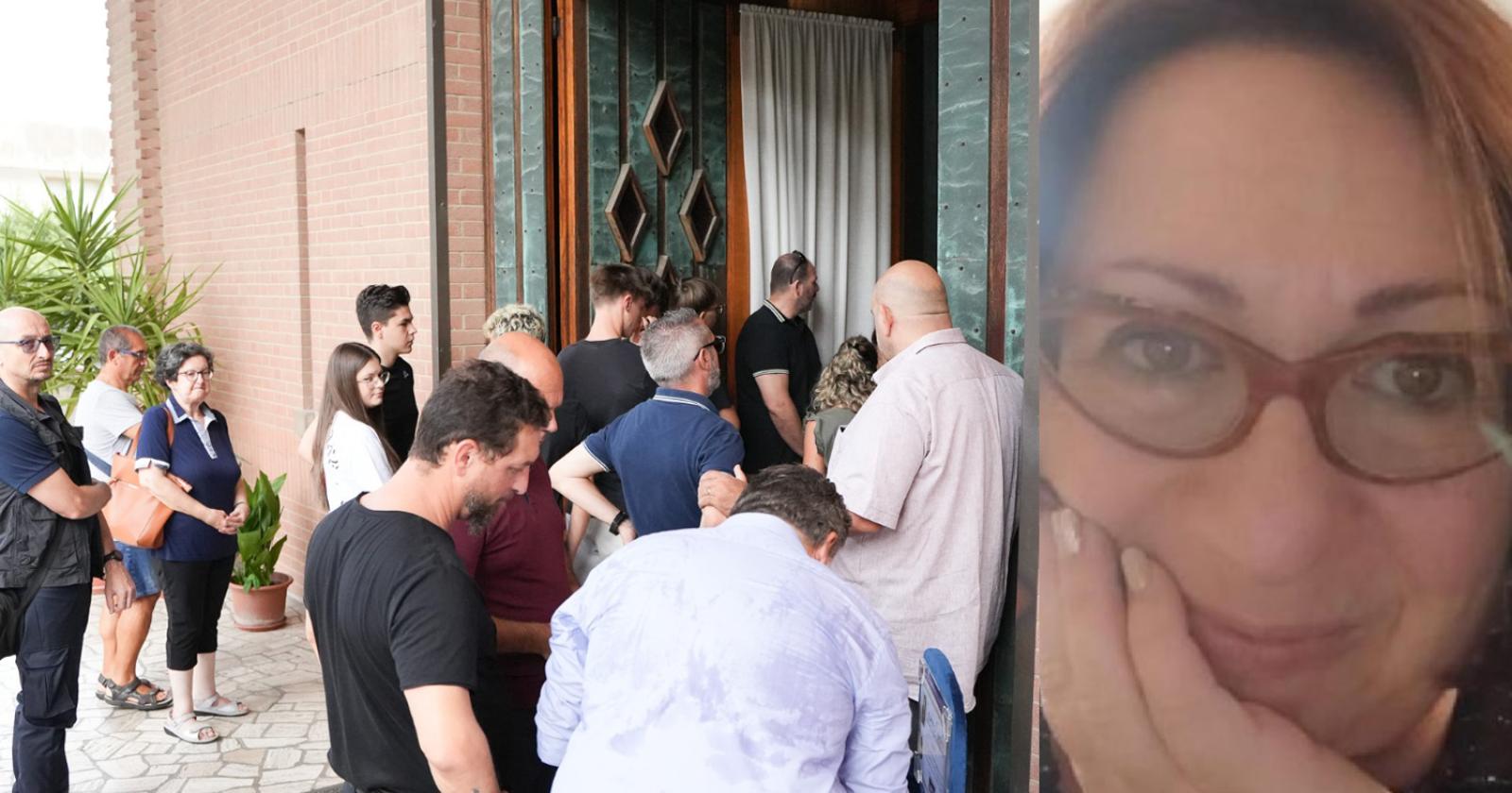 In centinaia per l'addio a Caterina