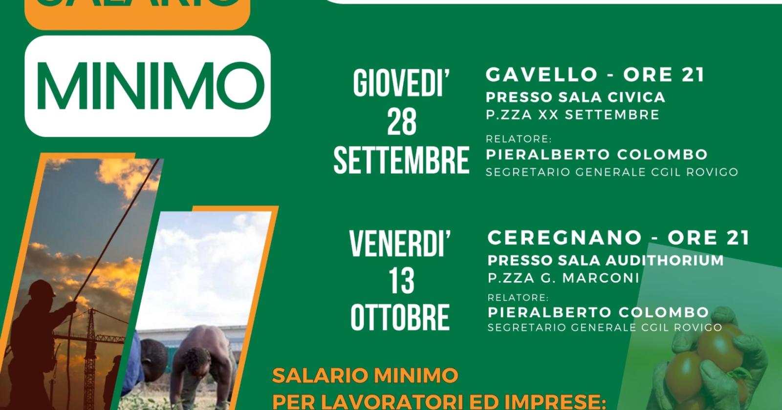 Salario minimo e diritti violati, gli incontri