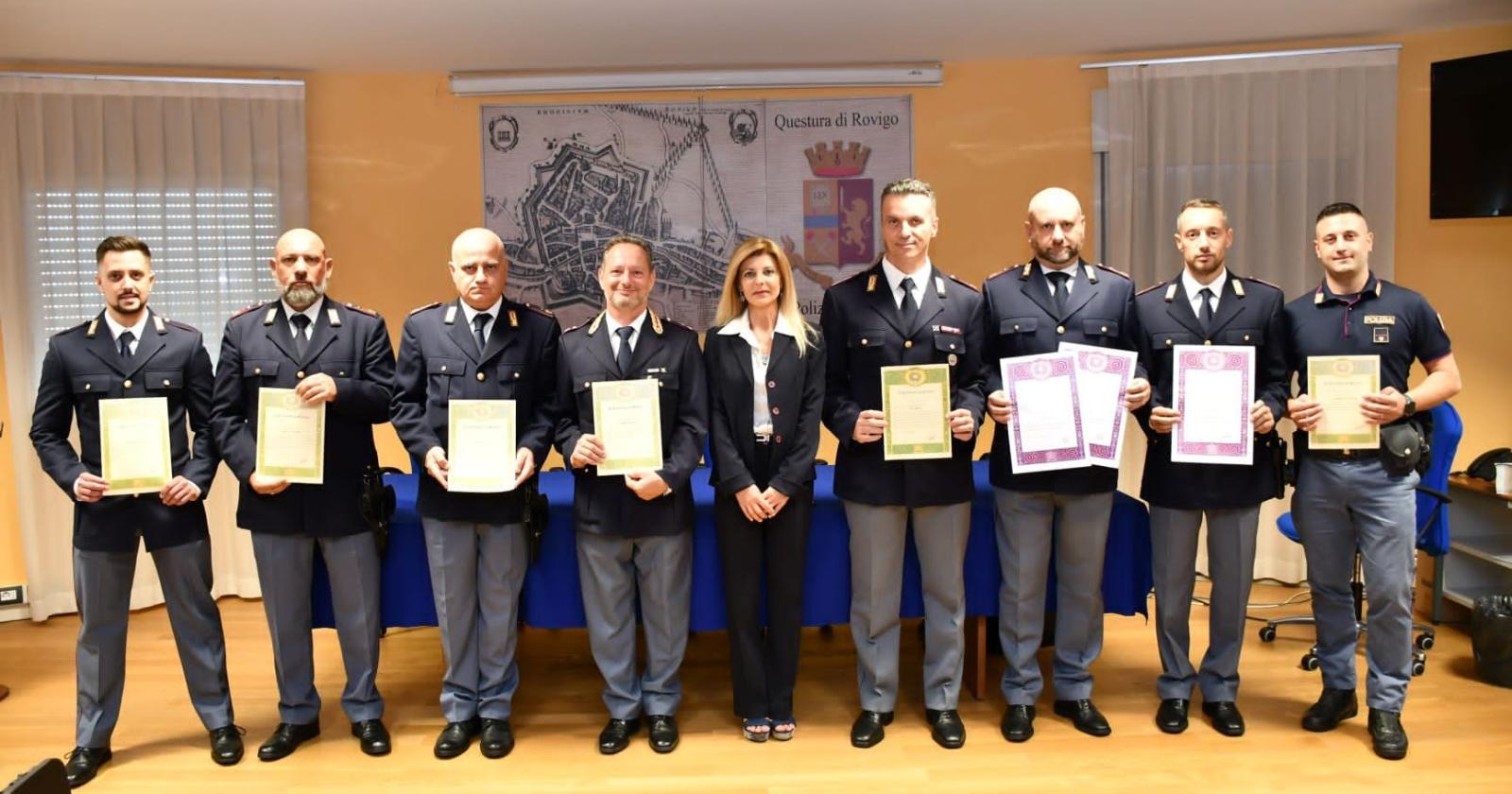Polizia in festa, premi agli agenti che si sono distinti