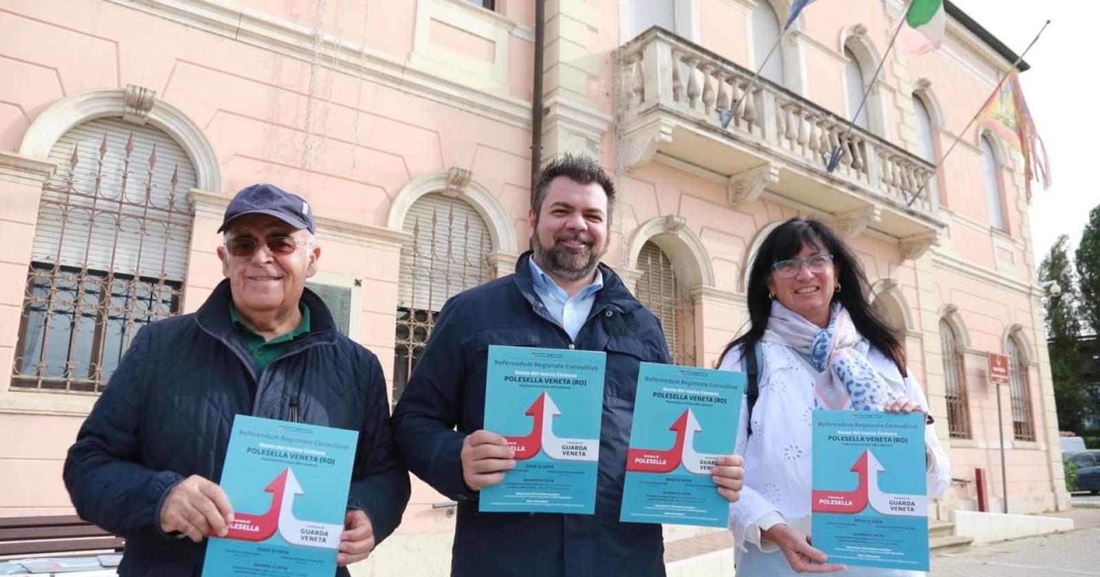 Fusione tra comuni,  sindaci e vice sindaci al mercato per informare i cittadini