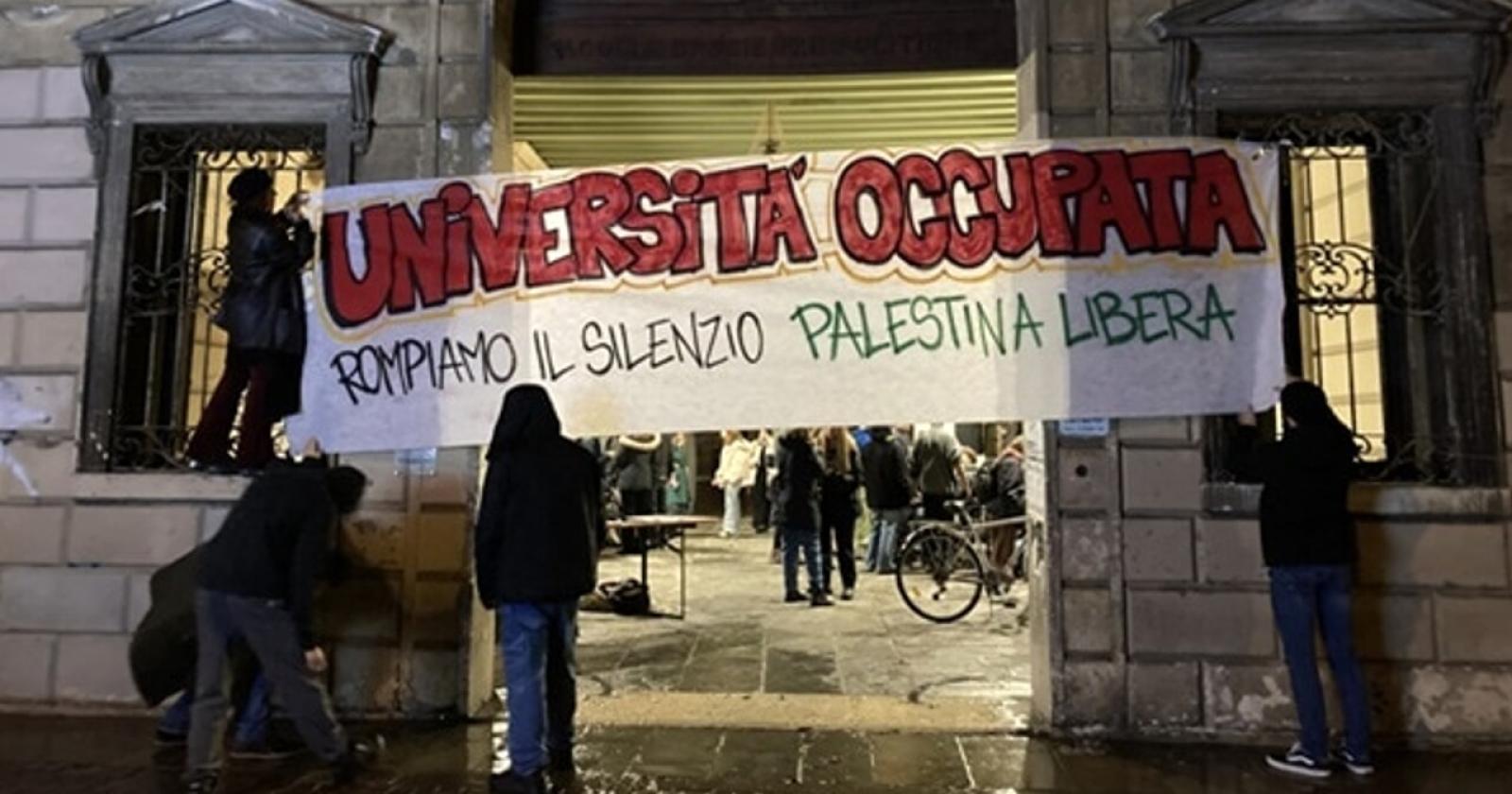 "Palestina libera": gli studenti occupano