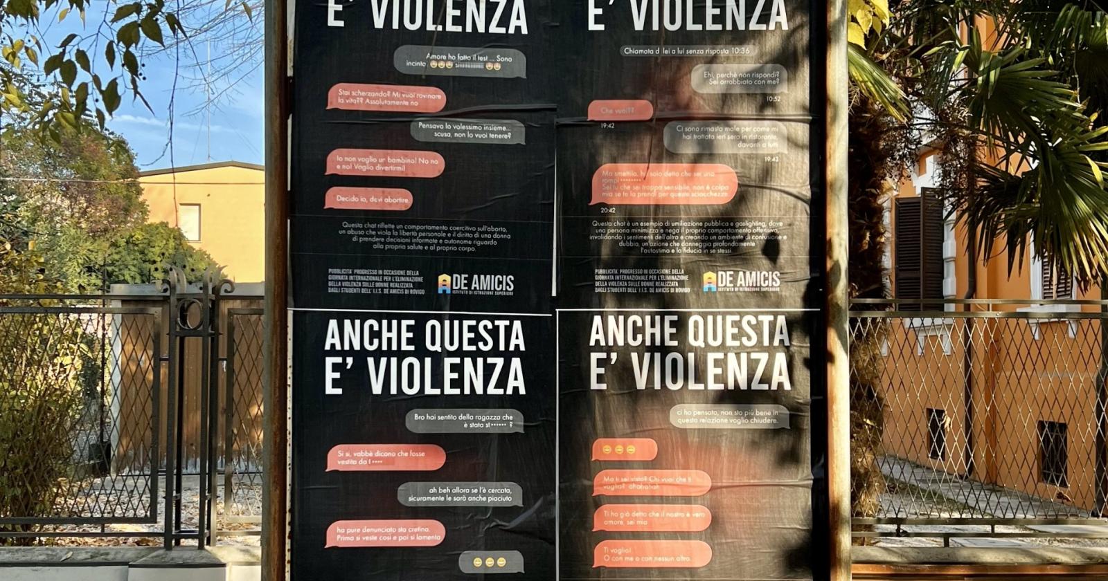 "Anche questa è violenza": La campagna di sensibilizzazione dei ragazzi del De Amicis di Rovigo
