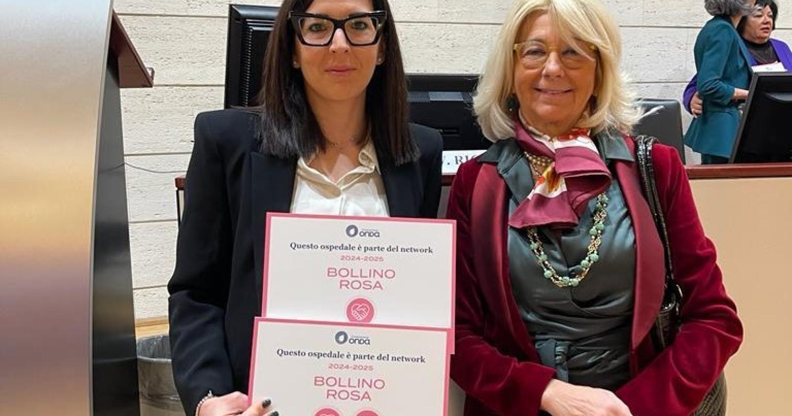 Tre bollini rosa per gli ospedali di Rovigo, Adria e Trecenta