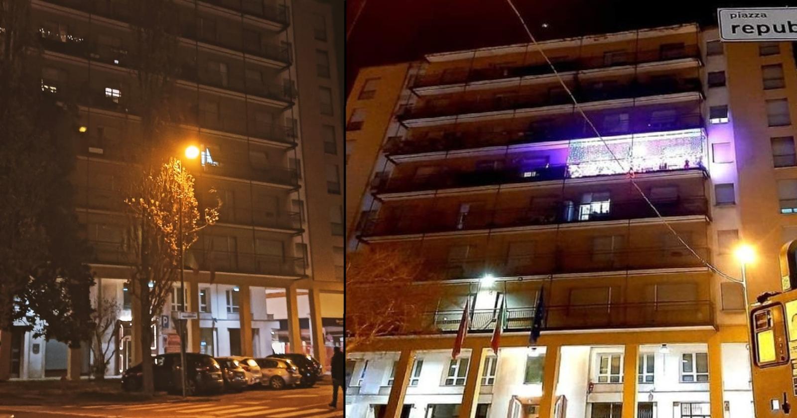 "Non è più Natale": niente luminarie sullo storico balcone
