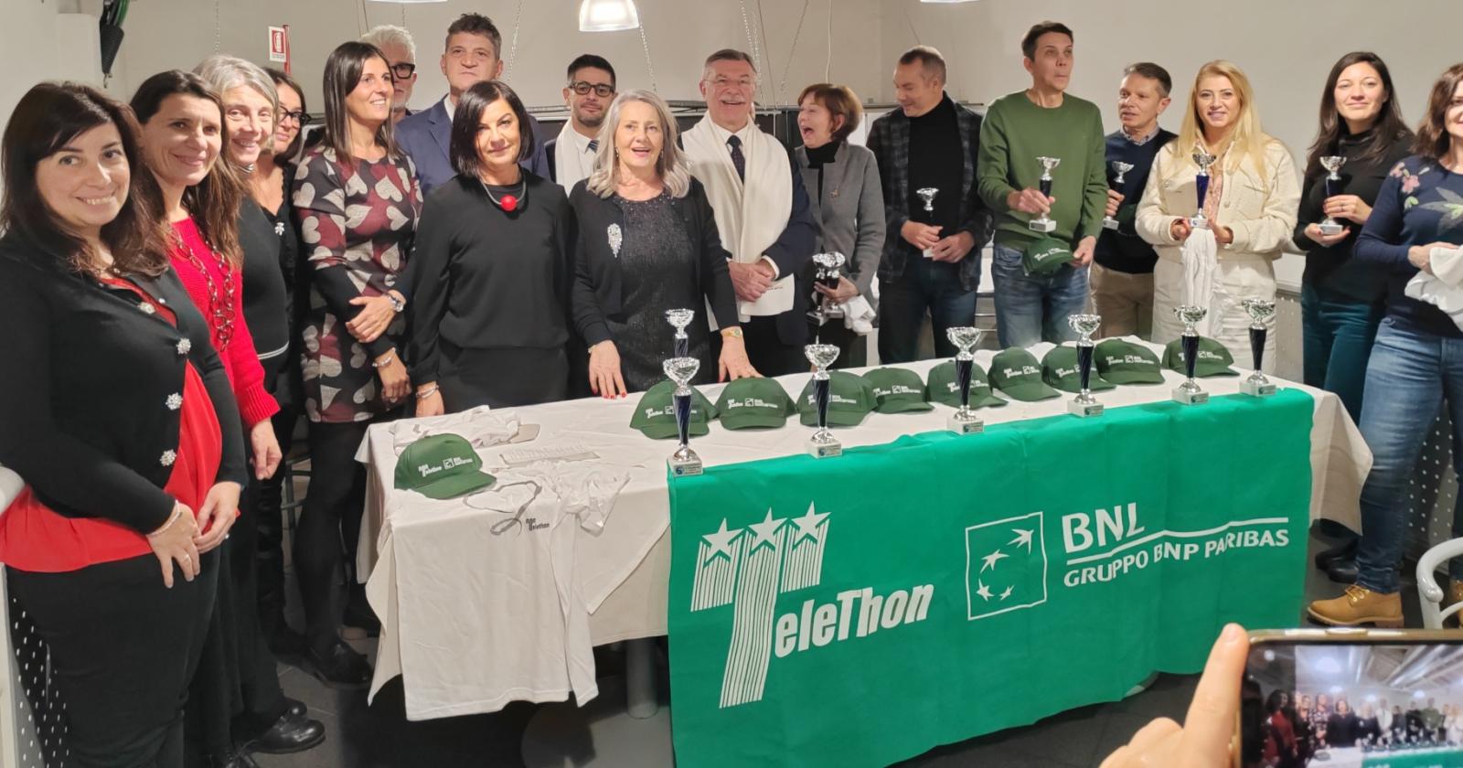 Il Circolo Tennis Rovigo celebra i vincitori del torneo Telethon 2023