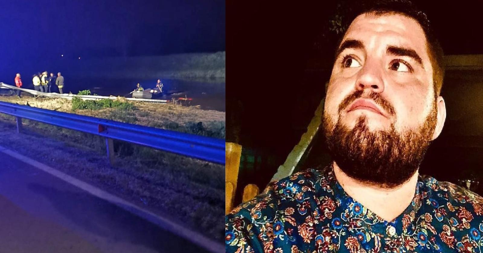 Volano con l'auto nel canale: lui muore, la ragazza salvata da un pompiere fuori servizio