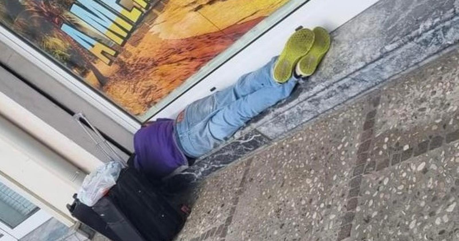 Senzatetto di 19 anni soccorso