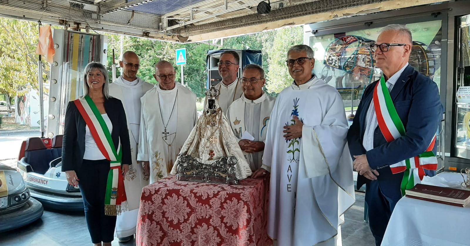 Messa tra gli autoscontri a Lendinara