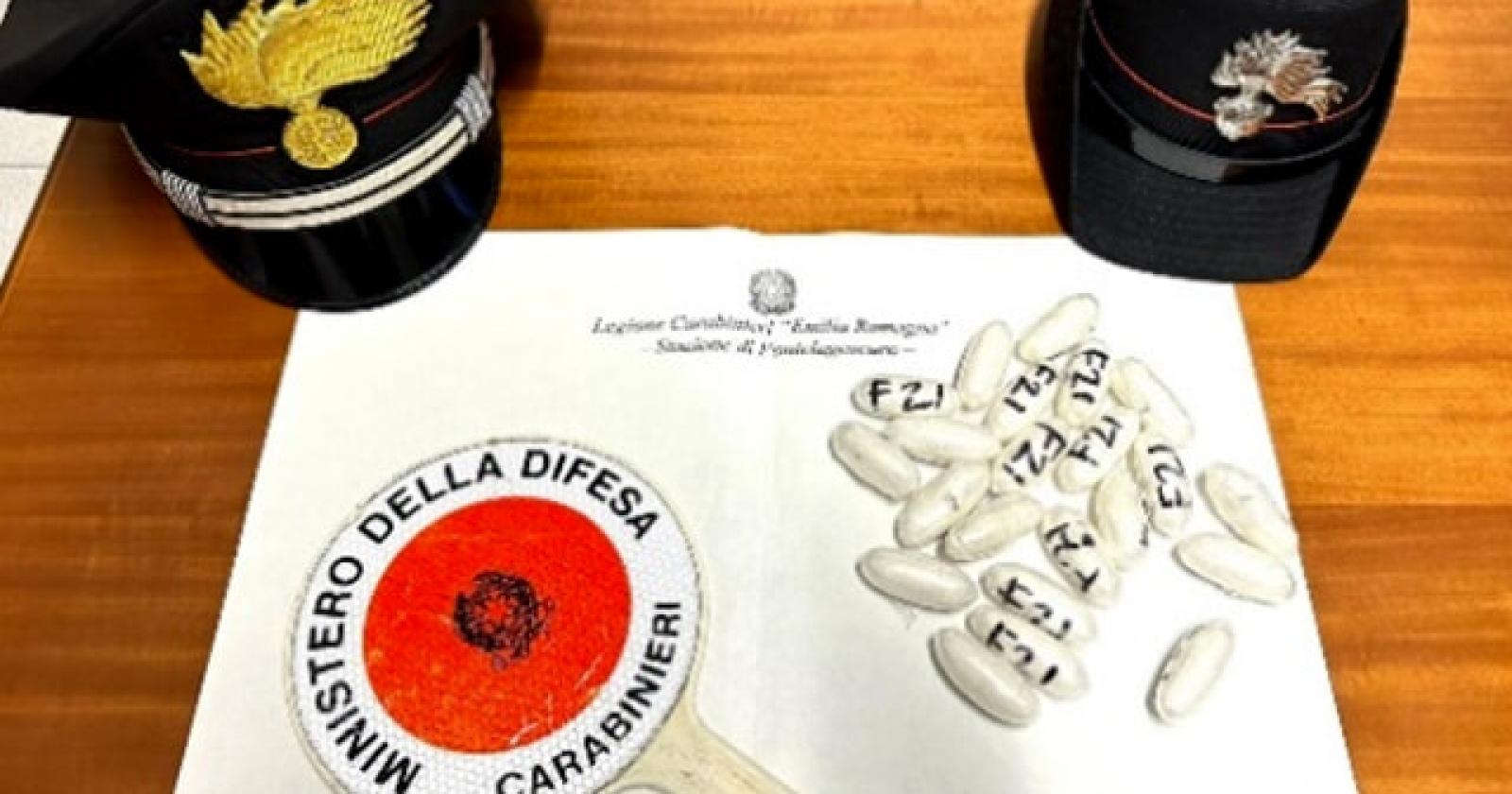Sorpreso con 22 ovuli di cocaina nel marsupio: arrestato un uomo a Ferrara