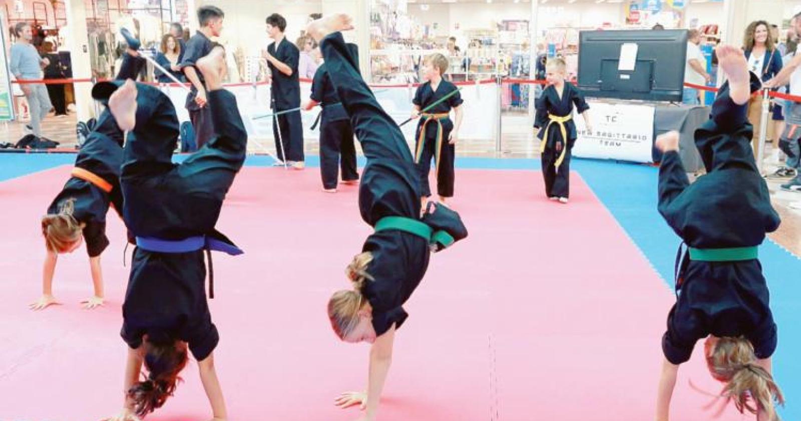 Le acrobazie a colpi di karate