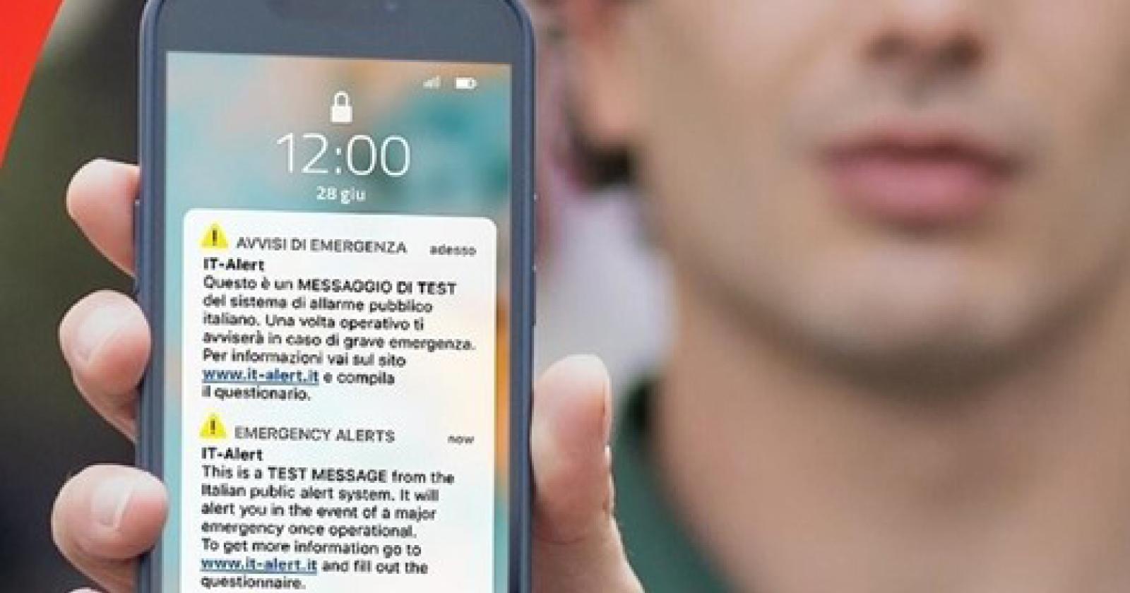 Attenzione al messaggio di allerta