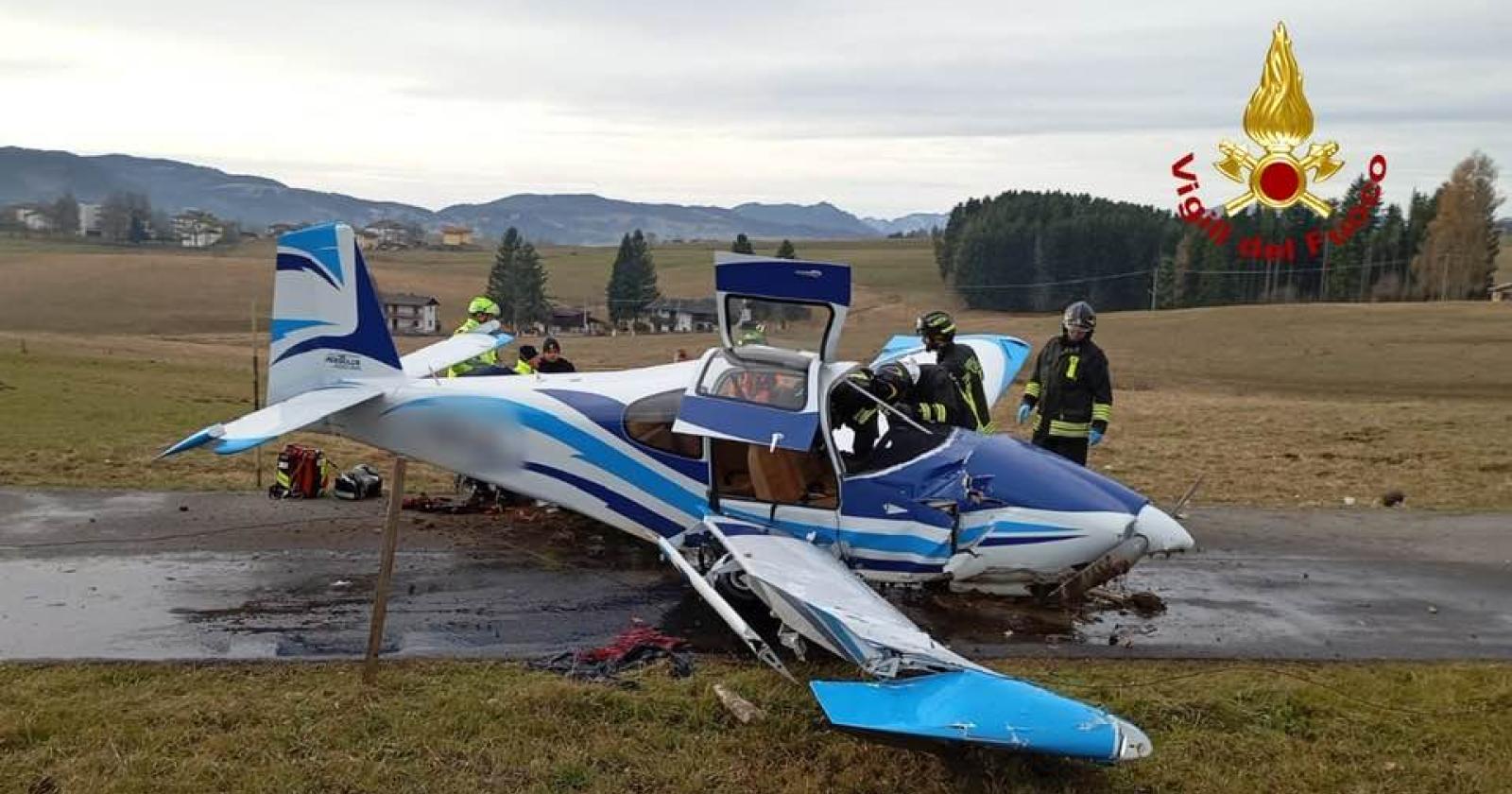 Cade ultraleggero, grave il pilota