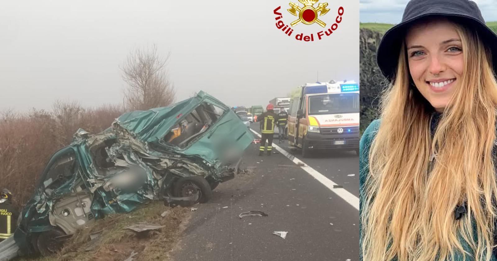 Chiara muore nello schianto, la città sotto choc
