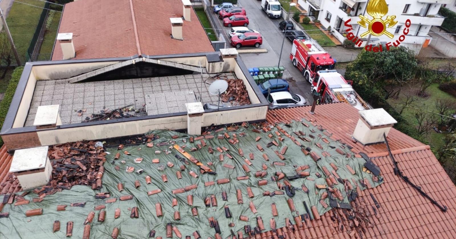 Inferno a Bassano del Grappa: incendio devasta due appartamenti, ma i vigili del fuoco salvano il condominio