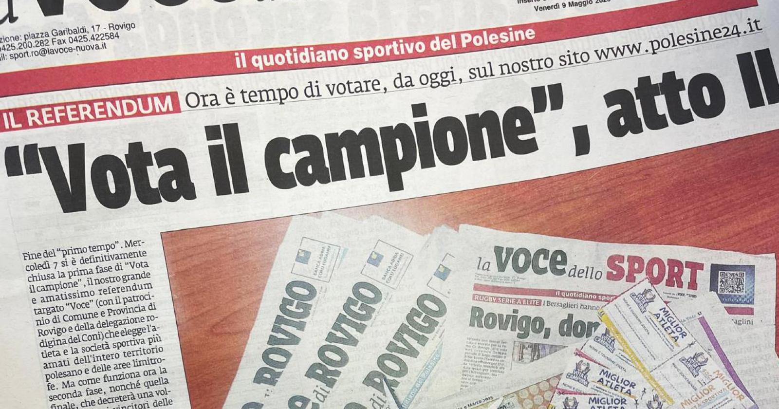 Al via la fase online del referendum sportivo, vota il tuo atleta preferito!