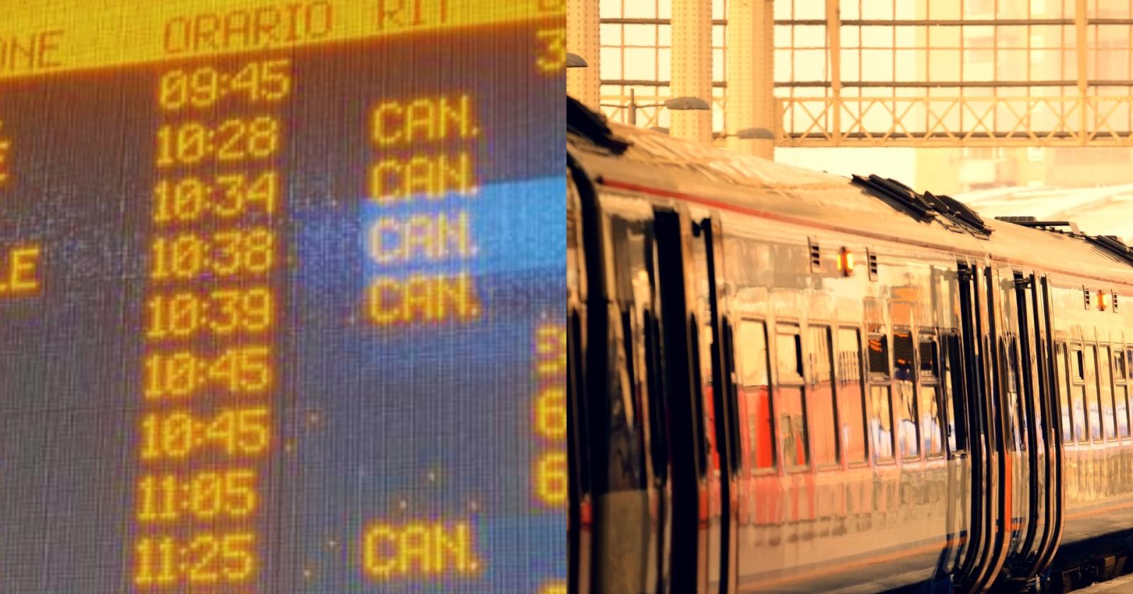 Sciopero nazionale dei treni: Roma Termini nel caos tra cancellazioni e ritardi