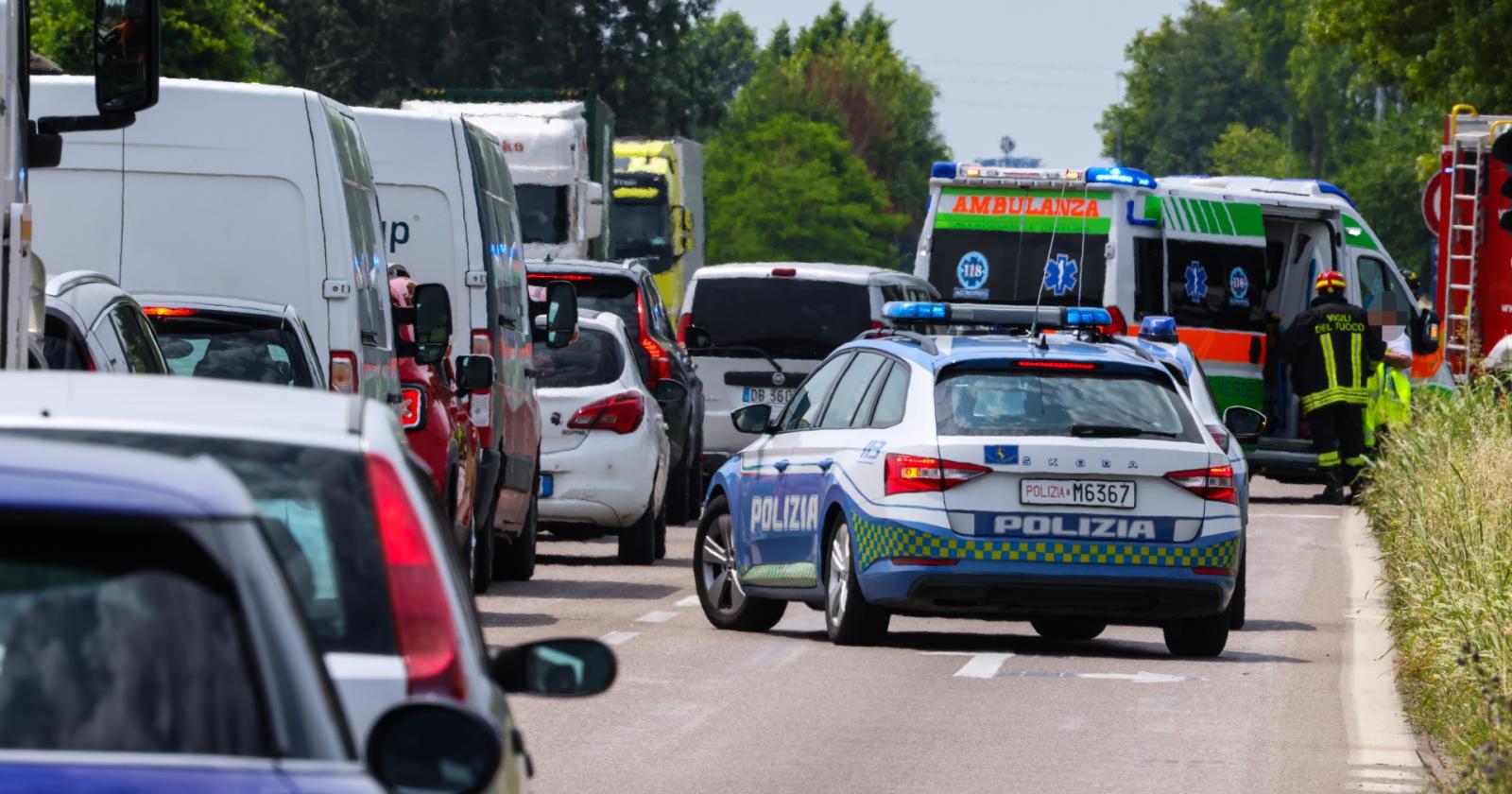 Incidente e traffico in tilt