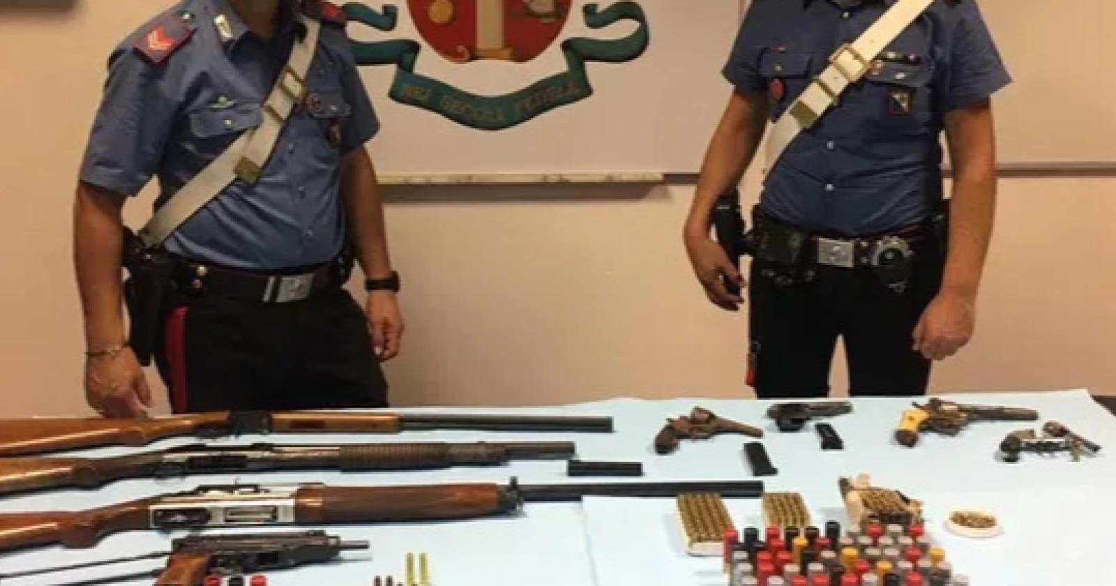 Un arsenale clandestino trovato per caso